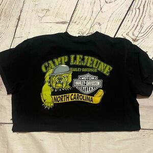 Men’s Harley Davidson camp lejune tshirt